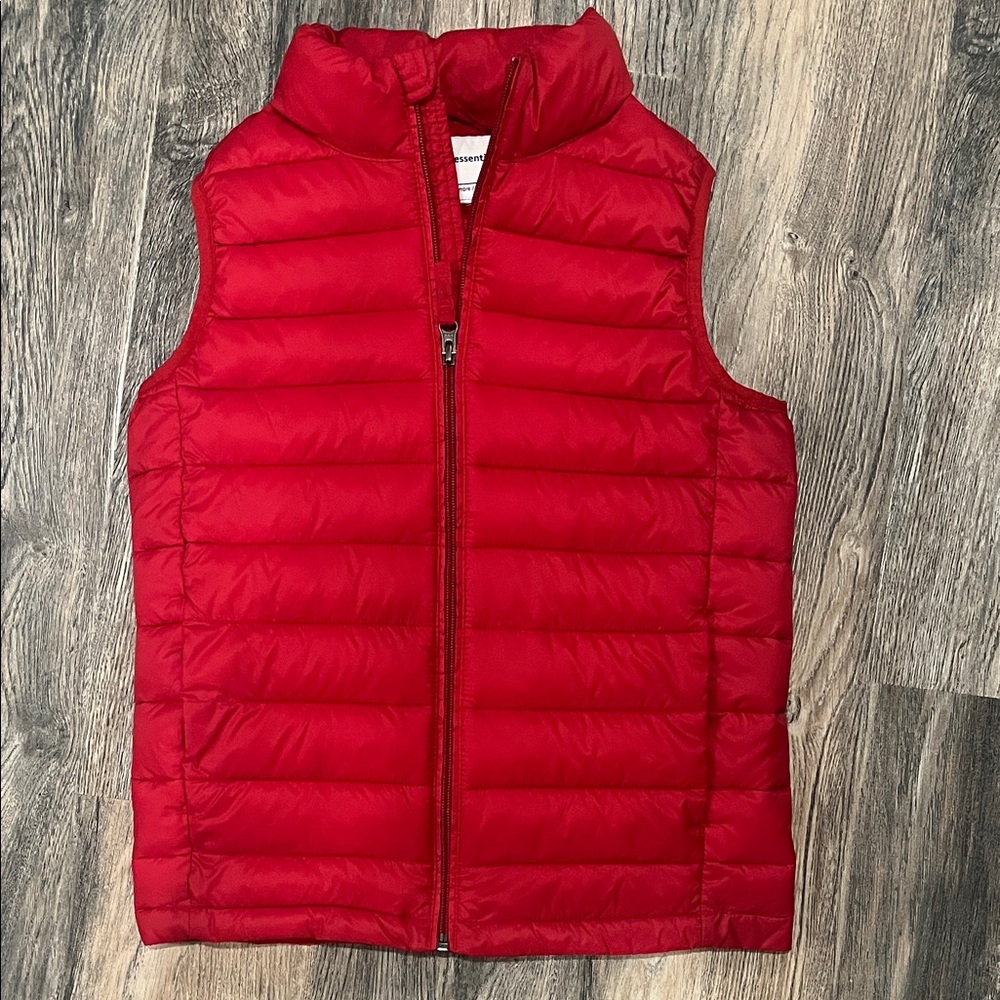 Amazon Essentials Cherry Red Quilted Vest